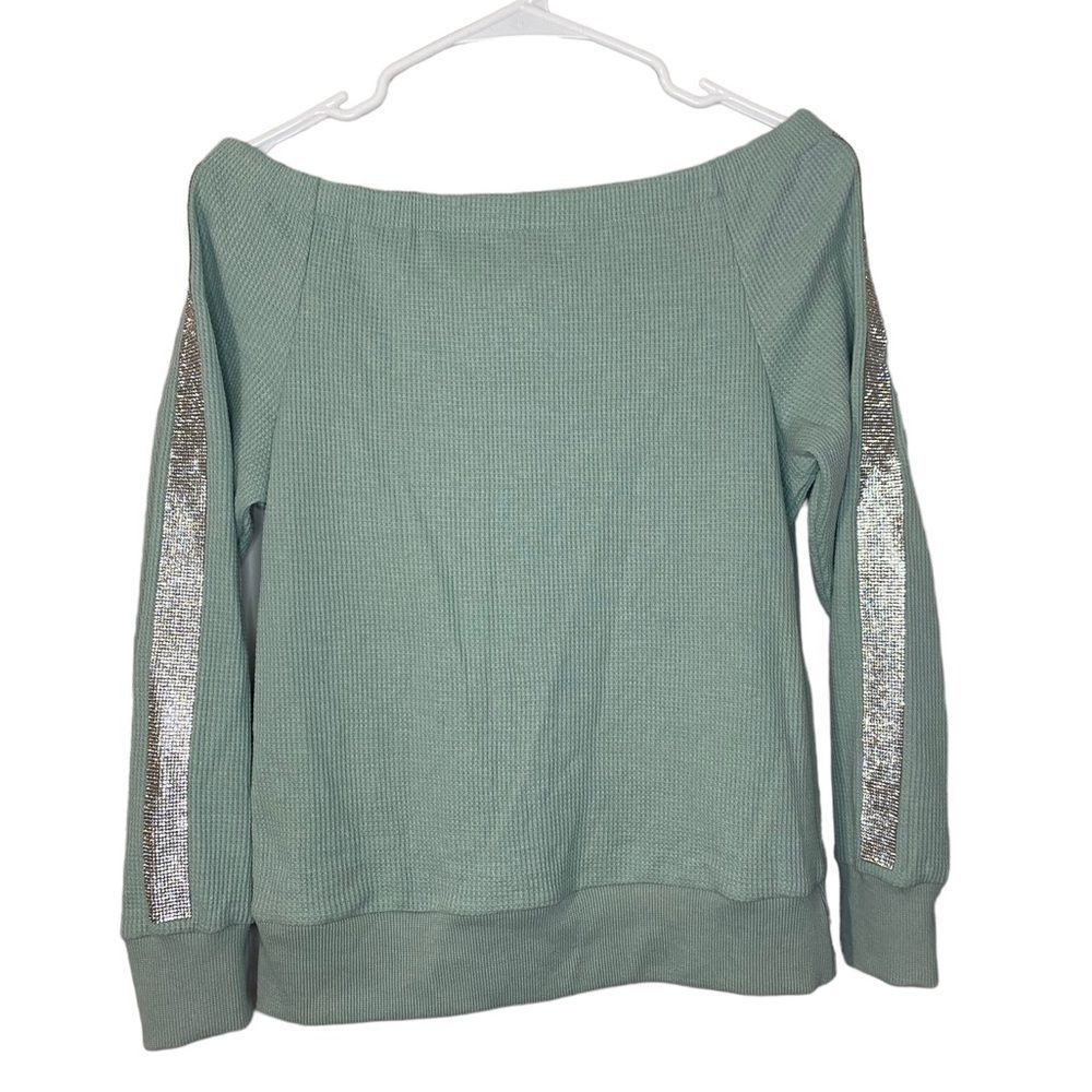 Boston proper mint green with bling track suit